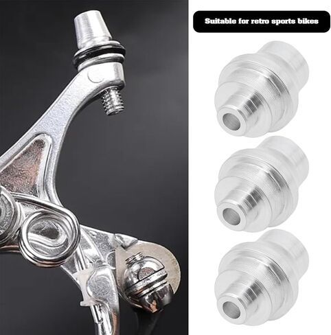 5pcs Bike Cable Stop Ends Aluminum Alloy Brake Ferrules 7mm Inner Diameter Brake Lever Ferrals for Foldable Bike Racing Bike Silver in Saudi Arabia