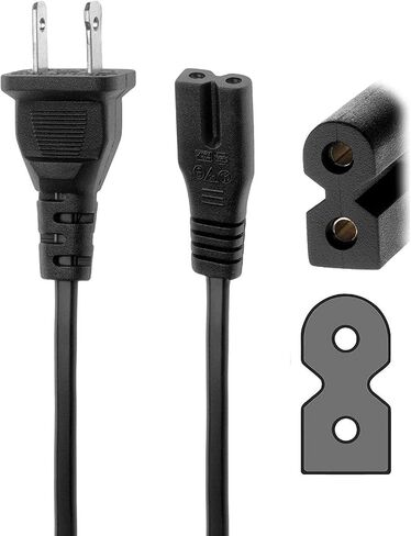 Omnihil 5 Feet AC Power Cord Compatible with Technics SH-DX1200/Roland DJ-1000/Roland DJ-2000/Technics - SX-PR903 in Saudi Arabia