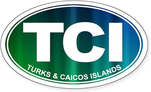 CafePress Turks and Caicos Islands Oval Car Bumper Sticker in Saudi Arabia