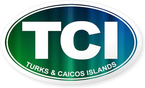 CafePress Turks and Caicos Islands Oval Car Bumper Sticker in Saudi Arabia