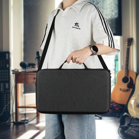 GEEKRIA Audio Interface Carrying Case, Compatible Arturia - MicroFreak/MicroBrute UFO/DrumBrute Impact, EVA Hard Shell Portable Travel Bag (Dark Gray) in Saudi Arabia