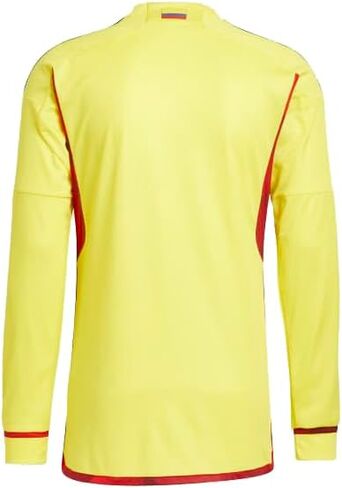 adidas Men's Columbia 22 FCF Soccer Long Sleeve Home Jersey, Bright Yellow in Saudi Arabia