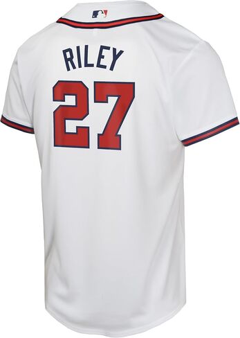 Outerstuff Austin Riley Atlanta Braves MLB Kids Youth 8-20 White Home Player Jersey in Saudi Arabia
