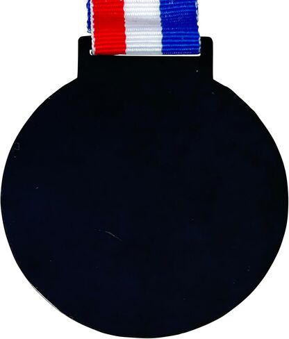 10 Pack of Large 2.25 Inch Soccer Award Medals with Attached Neck Ribbons Trophy Medal Trophies Gift Prize Team Black Gold Star UV in Saudi Arabia