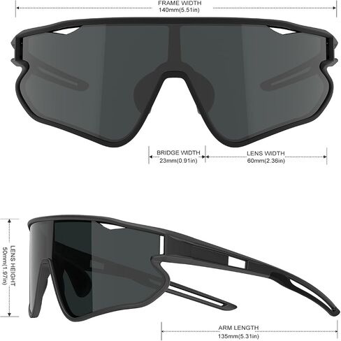 Sports Sunglasses for Men Women Trendy Sun Glasses for Running Fishing Golf in Saudi Arabia