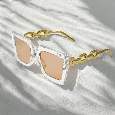 Square Frame Retro Sunglasses, Cute Fashion Eyeglasses for Women Men, UV Protection Sports Beach Outdoor Accessories in Saudi Arabia