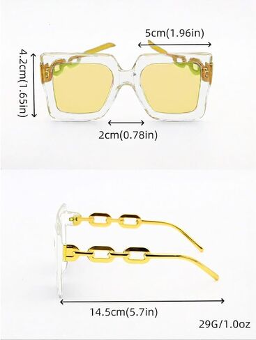 Square Frame Retro Sunglasses, Cute Fashion Eyeglasses for Women Men, UV Protection Sports Beach Outdoor Accessories in Saudi Arabia