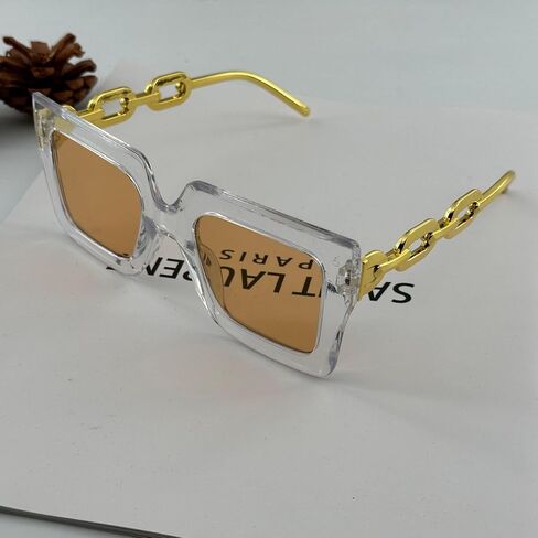 Square Frame Retro Sunglasses, Cute Fashion Eyeglasses for Women Men, UV Protection Sports Beach Outdoor Accessories in Saudi Arabia