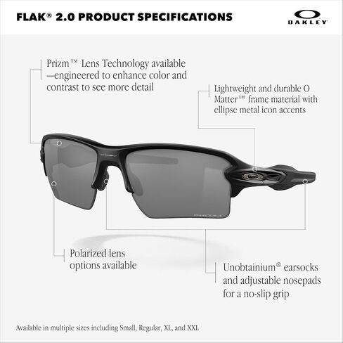 Oakley Unisex Oo9511 Flak 2.0 S Rectangular Sunglasses in Saudi Arabia