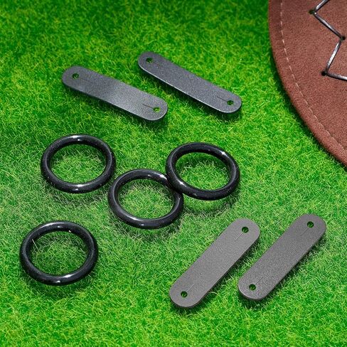 مجموعة حلقات مطاطية آمنة لركاب الطاووس من Soulchen وعلامات تبويب جلدية بديلة حلقات بديلة متينة لركاب الطاووس مثالية لركوب الفروسية in Kuwait