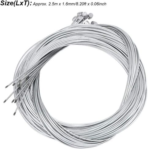 20PCS Metal 2.5M Length 1.6mm Thick Electric Rear Cable Core Brake Line Cycling Accessory in Saudi Arabia