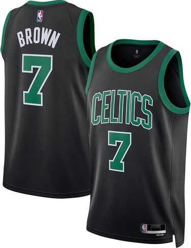 Outerstuff Jaylen Brown Boston Celtics NBA Kids Youth 8-20 Black Statement Edition Swingman Jersey in Saudi Arabia