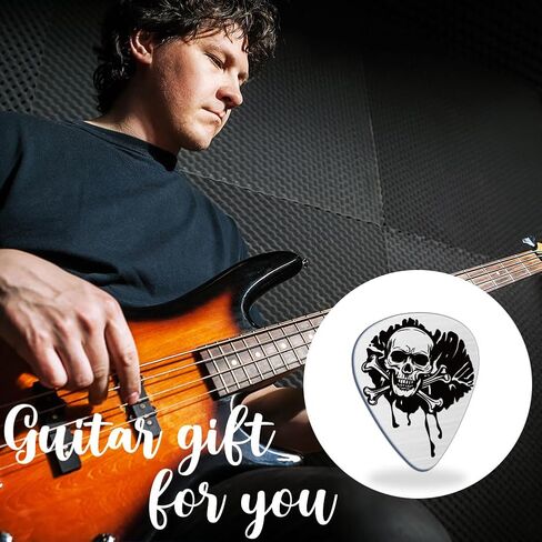 UNICRAFTALE 1Pcs Guitar Pick Gifts Stainless Steel Guitar Picks Waves Picks Personalized Ukiyo-E Line Painting Plectrum with Pu Leather Case for Musician Lover Birthday in Saudi Arabia