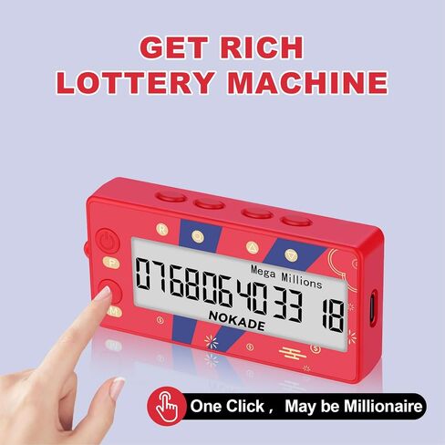 AI Lottery Number Picker, Lottery Machine, AI Lottery Number Generator, Electric Lottery Ball Machine, Quick Pick to Lottery Number, Use for Play Mega Millions Powerball Lottery Game in Saudi Arabia