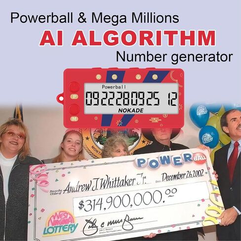 AI Lottery Number Picker, Lottery Machine, AI Lottery Number Generator, Electric Lottery Ball Machine, Quick Pick to Lottery Number, Use for Play Mega Millions Powerball Lottery Game in Saudi Arabia