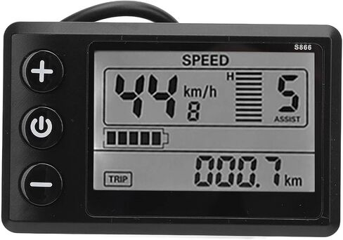 Alomejor Electric Scooter Display, High Brightness LCD Meter, Motorcycle Control Panel, 24V-60V Voltage Display, 6 Pin Interface, for Electric Scooters, Motorcycles, Bicycles Riders, Commut in Saudi Arabia