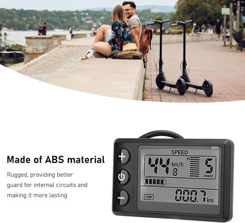 Alomejor Electric Scooter Display, High Brightness LCD Meter, Motorcycle Control Panel, 24V-60V Voltage Display, 6 Pin Interface, for Electric Scooters, Motorcycles, Bicycles Riders, Commut in Saudi Arabia