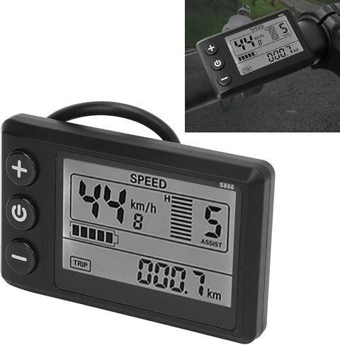 Alomejor Electric Scooter Display, High Brightness LCD Meter, Motorcycle Control Panel, 24V-60V Voltage Display, 6 Pin Interface, for Electric Scooters, Motorcycles, Bicycles Riders, Commut in Saudi Arabia