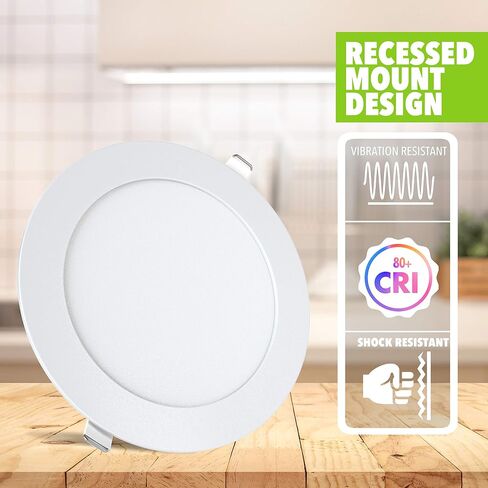 LeisureLED 5 حزمة RV قارب راحة السقف ضوء 720 التجويف سوبر سليم LED لوحة ضوء DC 12V 5.75 "9W كامل الألومنيوم النازل (أبيض بارد) in Saudi Arabia