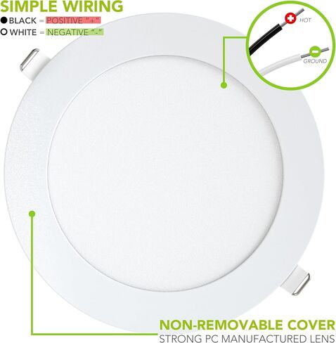 LeisureLED 5 حزمة RV قارب راحة السقف ضوء 720 التجويف سوبر سليم LED لوحة ضوء DC 12V 5.75 "9W كامل الألومنيوم النازل (أبيض بارد) in Saudi Arabia