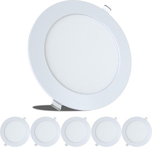 LeisureLED 5 حزمة RV قارب راحة السقف ضوء 720 التجويف سوبر سليم LED لوحة ضوء DC 12V 5.75 "9W كامل الألومنيوم النازل (أبيض بارد) in Saudi Arabia