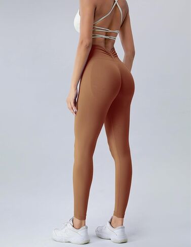 Women's High Waisted Butt Lifting Leggings Tummy Control Scrunch Yoga Pants Compression Workout Leggings in Saudi Arabia