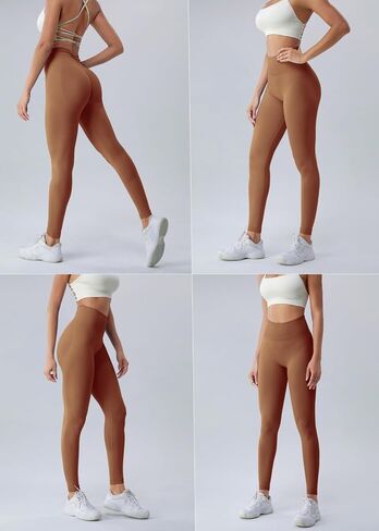 Women's High Waisted Butt Lifting Leggings Tummy Control Scrunch Yoga Pants Compression Workout Leggings in Saudi Arabia