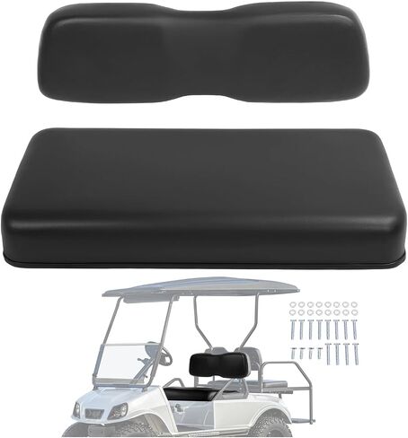 Golf Cart Front Seat Bottom & Seat Backrest Compatible with 2000.5-up Club Car DS Seat Bottom and Back Tan Plastic Foam Wood in Saudi Arabia