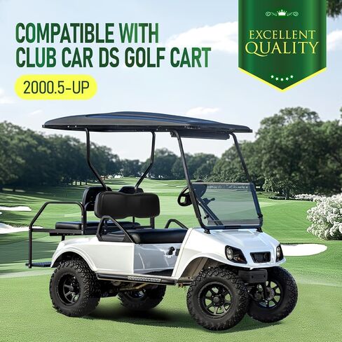Golf Cart Front Seat Bottom & Seat Backrest Compatible with 2000.5-up Club Car DS Seat Bottom and Back Tan Plastic Foam Wood in Saudi Arabia