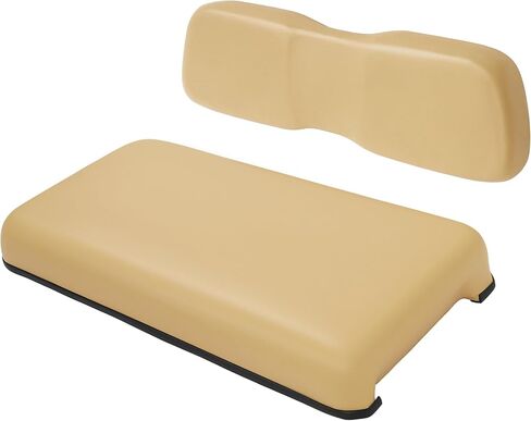 Golf Cart Front Seat Bottom & Seat Backrest Compatible with 2000.5-up Club Car DS Seat Bottom and Back Tan Plastic Foam Wood in Saudi Arabia