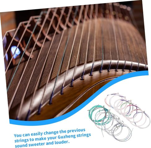 Guzheng Strings Replacement Kit 21 High-Tension Steel Core Nylon-Wrapped Strings for Standard Guzheng Instruments Essential Accessories for Musicians in Saudi Arabia