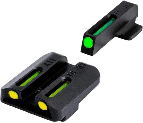 Truglo TFO التريتيوم والألياف الضوئية مسدس البصر مقاومة للعطل متوهجة أمامية وخلفية مشاهد ليلية، متوافقة مع سلسلة Springfield Armory XD in Kuwait