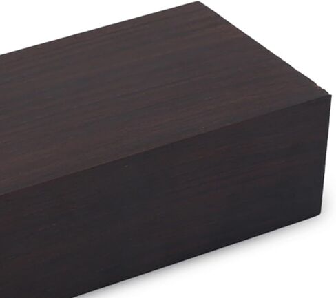 Black Ebony Wood Timber Black Ebony Blank Lumber Handle Plate for DIY Music Instrument Tools, 12 x 4 x 2.5cm in Saudi Arabia