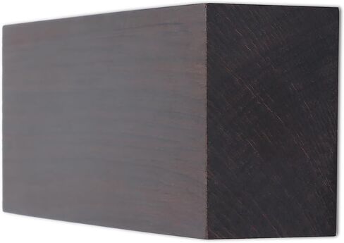 Black Ebony Wood Timber Black Ebony Blank Lumber Handle Plate for DIY Music Instrument Tools, 12 x 4 x 2.5cm in Saudi Arabia