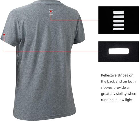 Women’s Dry Fit Short Sleeve T-Shirts Lightweight Performance Shirt for Running Workout Sports in Saudi Arabia