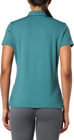 adidas Women's Ultimate365 Gingham Short Sleeve Polo Shirt in Saudi Arabia