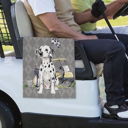 Beagle Dog Golf Towel - Retro Puppy Golf Bag Accessories Towel, Trendy Preppy Disc Weave Waffle & Ball Towels with Carabiner Clip Birthady Gifts for Golfer Women Dog Lover, 16"x24" in Saudi Arabia