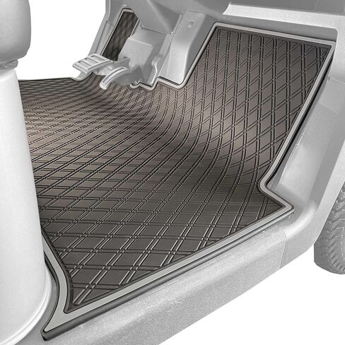 Xtreme Mats Floor Mat Liner for Golf Carts - Fits E-Z-GO RXV (2024+) / Valor (2024+) and Elite - Custom Fit Durable Rubber Golf Car Floor Mat - Grey Trim in Saudi Arabia