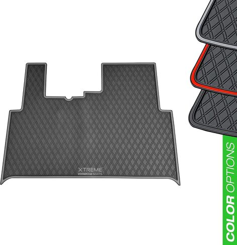 Xtreme Mats Floor Mat Liner for Golf Carts - Fits E-Z-GO RXV (2024+) / Valor (2024+) and Elite - Custom Fit Durable Rubber Golf Car Floor Mat - Grey Trim in Saudi Arabia