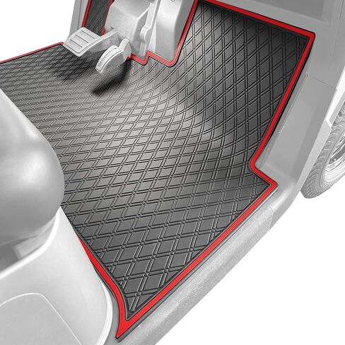 Xtreme Mats Floor Mat Liner for Golf Carts - Fits E-Z-GO RXV (2024+) / Valor (2024+) and Elite - Custom Fit Durable Rubber Golf Car Floor Mat - Grey Trim in Saudi Arabia