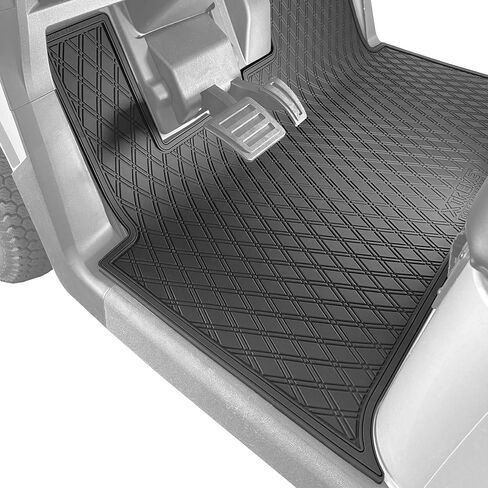 Xtreme Mats Floor Mat Liner for Golf Carts - Fits E-Z-GO RXV (2024+) / Valor (2024+) and Elite - Custom Fit Durable Rubber Golf Car Floor Mat - Grey Trim in Saudi Arabia