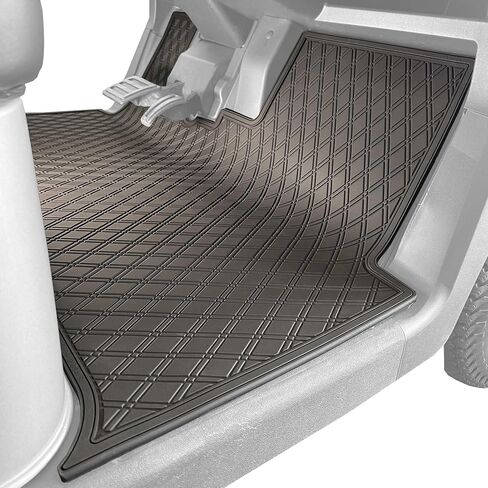 Xtreme Mats Floor Mat Liner for Golf Carts - Fits E-Z-GO RXV (2024+) / Valor (2024+) and Elite - Custom Fit Durable Rubber Golf Car Floor Mat - Grey Trim in Saudi Arabia