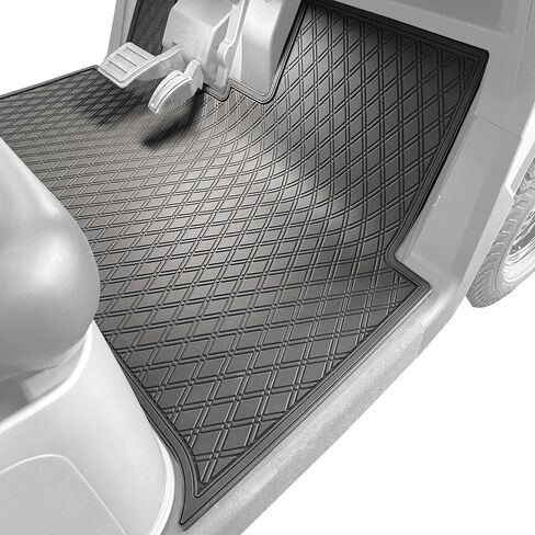 Xtreme Mats Floor Mat Liner for Golf Carts - Fits E-Z-GO RXV (2024+) / Valor (2024+) and Elite - Custom Fit Durable Rubber Golf Car Floor Mat - Grey Trim in Saudi Arabia