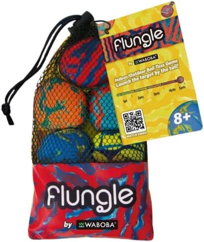 Waboba FLUNGLE Ball Toss Game Bocce with a Tail — 2-6 Player Game — Fun Yard Game and Beach Game for Family and Friends in Saudi Arabia