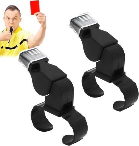 2PCS Whistles Sports Finger Grip Whistle Loud Crisp Sound Whistle Tooth Guard Referee Whistle Handheld Whistle Netball Whistle for Training and Outdoor Camping in Saudi Arabia