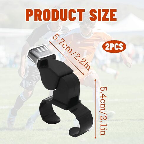 2PCS Whistles Sports Finger Grip Whistle Loud Crisp Sound Whistle Tooth Guard Referee Whistle Handheld Whistle Netball Whistle for Training and Outdoor Camping in Saudi Arabia