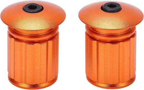 Aluminum Handlebar End Cap, Strong and Durable, Easy to Install, Green, Orange, Gray, Suitable for Folding Bike, Mountain Bike, and Road Bike in Saudi Arabia