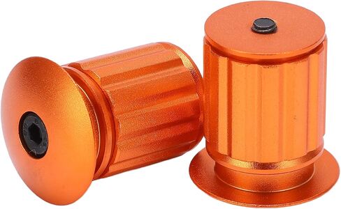 Aluminum Handlebar End Cap, Strong and Durable, Easy to Install, Green, Orange, Gray, Suitable for Folding Bike, Mountain Bike, and Road Bike in Saudi Arabia