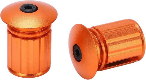 Aluminum Handlebar End Cap, Strong and Durable, Easy to Install, Green, Orange, Gray, Suitable for Folding Bike, Mountain Bike, and Road Bike in Saudi Arabia