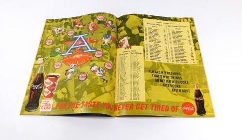 1966 سان دييغو تشارجرز في برنامج كرة القدم هيوستن أويلرز AFL 12-4-66 - برامج NFL in Saudi Arabia